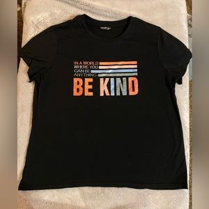 Shein Curve 1X In A World Where You Can Be Anything Be Kind T-Shirt